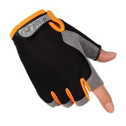 Sporthandskar 1Pair Cykel Mountain Bike Lätt Yoga Training Non-Slip Half-Finger Glove Fitness Handskar Gym Viktlyftning Cykelhandskar P230516