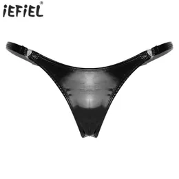 Women's Panties Womens Wetlook Latex Underpants Smooth Surface Low Waist Underwear Solid Color Soft Heart Shape Buckle Brief Glossy Sexy Panties 230510