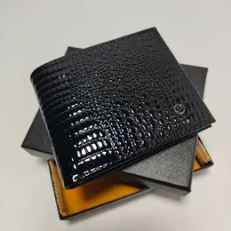 designer men credit wallet card organizer portable pocket wallet fashion bag animal leather business card case original box brand purses