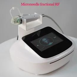 Mini Fraktionerad RF Microneedle Machine Ansiktskropp Mikronedling Terapi Face Lift Wrinkle Scar Removal Skin Care Gold Micro Needle