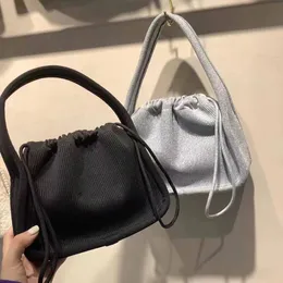 ale Hochwertige Designer-Tasche aus Satin mit Kordelzug, Damentaschen, Achselhöhlen-Schulter-Einkaufstasche, Segeltuch-Geldbörse, Handtasche