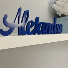 Letreros comerciales personalizados Nombre de madera Decoración de pared para niños Letras s s Letra 230511