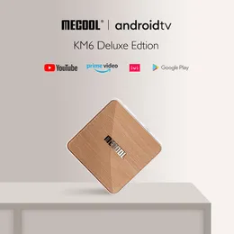 Mecool KM6 Deluxe Atv Box Android TV 10.0 Amlogic S905X4 4GB 64GB 2,4G 5G WiFi 6 Widevine L1 Google Play Prime Video 4K Voice Set Top Box
