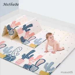 Play Mats Thick Baby Crawling Mat Cactus Kids Rug Climbing Home Living Room Children's Carpet Folding Mat Toys Durable Playmat