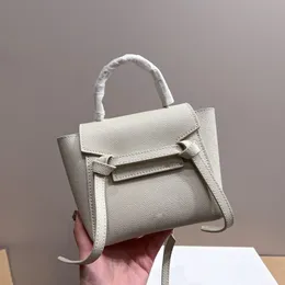 designer lady mini pico belt crossbody bag luxurys Designer nano bags paris brand 15cm vintage grained Leather Handbags with box