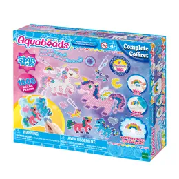 Aquabeads Mystic Unicorn Set, Complete Arts Crafts Bead Kit for Children - over 1,500 beads, three keychains and display stand