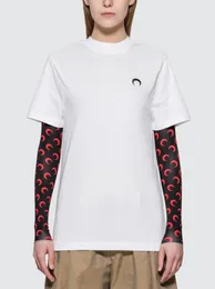 2021ss Men039s Women039s camiseta bordada Half Moon Short Casual 3M Letterprinted tops con bucles sueltos y hiphop sleev3560007