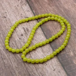 Urok Bracelet warstwy oryginalna zielona bransoletka Kamień naturalny Jades Olivine Peridot Prezenty okrągłe koraliki Banlesd 21 "A974Charm