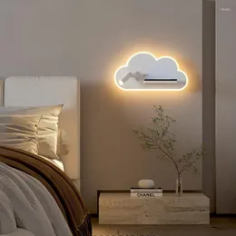 Lâmpada de parede Cama de LED multifuncional com telefones de carregamento sem fio do telefone USB Luzes El Bedroom Reading Lamps Gretture