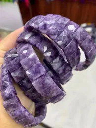 أرجوانية Lepidolite Gemstone Jewets Bracelet Natural Gemstone Bangle for Women for Gift Wholesale!