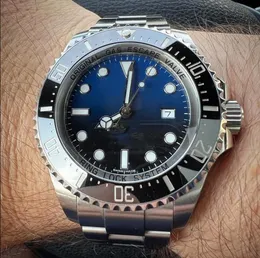 AAA 3A Jakość S Marka głębokiego pasma morskiego 44 mm męskie zegarki z oryginalnym zielonym pudełkiem 126660LN Automatyczne mechaniczne szafirowe szklanie AC02