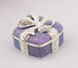 Sacchetti per gioielli Chic Pittura scintillante Quadrato Scatola per anelli regalo Compleanno sposato Regali per adulti Festa della donna