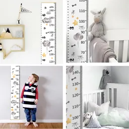 Party Decoration Kids Height Chart Wall Hanging Decals Sticker For Room Decor Wallpaper Baby Child Measure Ruler Growth 230510