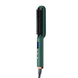Escovas de cabelo pente de ar LED LED Exibir termostático molhado seco Curly e reto 2 em 1 pente aéreo anti -íons negativos escaldantes 230510