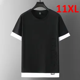 T-shirt estiva da uomo Polo Uomo Plus Size 10XL 11XL T-shirt manica corta Green Fashion Casual 3D Lettera Tshirt Uomo Top Tees Big Size 10XL 230511