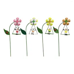 Fleurs décoratives Artificielle Miniature Paysage Décor Swing Ornement Décoration De Pâques Faux Fleur Pour Jardinière Arrangement