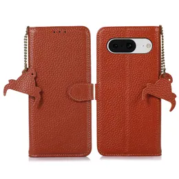 Magnetic Flip Lychee Grain Vogue Phone Case for iPhone 14 13 12 Pro Max Samsung Galaxy A33 A53 A73 5G F14 A51 A22 F23 A04 A04S A23 3 Card Slots Genuine Leather Wallet Shell