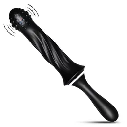 Vibratore del dildo portatile Potente stimolatore del punto G Butt Plug Massaggiatore clitorideo Plug anale vibrante Giocattoli adulti del sesso per coppia