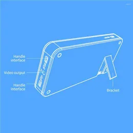 Oyun Konsolu Pil Partılı Dikdörtgen Şarj Edilebilir USB Arayüzü Düz Renk Aşırı Şarj Koruma Oyun Makinesi