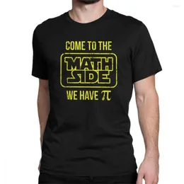 Herren-T-Shirts „Come To The Math Side We Have Pi“-T-Shirt, Herren-Pie-Geek-Kurzarm, coole T-Shirts, Rundhalsausschnitt, Baumwollkleidung, Plus-Size-Shirt