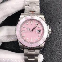 Mano di orologio da uomo rosa immersione da 40 mm macchina automatica 904L in acciaio inossidabile specchio a zaffiro luminoso montre de luxe orologi da data automatica