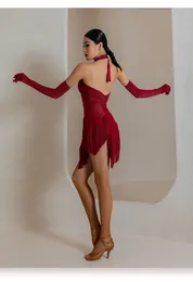 Femmes Danse Latine Jupe Ballroom Tango Swing Rumba Cha Cha Robe de Costume de Danse