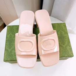 Women Rubber Jelly Slide Slippers Transparent PVC Platform Sandals High Heels Chunky Bottom Slopper Outdoor Beach Flip Flops Candy Colors With Box NO267