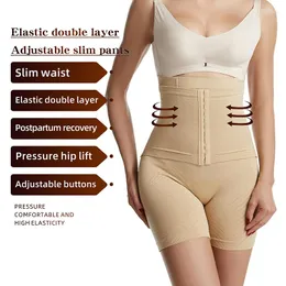 Women's Shapers Women's High Waisted Tuck Pants Waist-tight Butt-lift Underwear Body Corset Postpartum Breasted Belly Contrasting