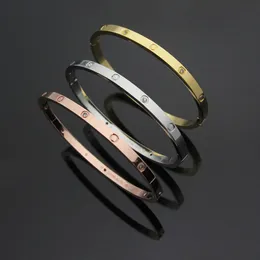 4mm thin gold bracelet clover bracelets designer jewellery rose gold silver plated Titanium zircon tennis Bracelet love bangle cuff Bracelets cjeweler fashion