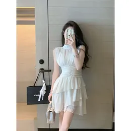 Sexy Skirt Lazy Lady Irregular Sleeveless See-through Dress Waist Sexy Fashion Short Skirt Women 230511