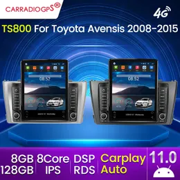 128G IPS DSP RDS dla Toyota Avensis 3 2008-2015 DVD Radio Multimedia Odtwarzacz wideo nawigacja GPS Android Carplay Auto 4G