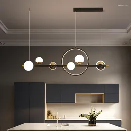 Ljuskronor ledde ljuskrona för matsal köksbord bar tak hängslampa modern nordisk stil design fjärrkontroll hängande ljus