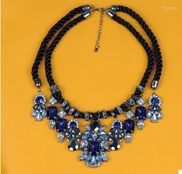 Łańcuchy 2023 vintage biżuteria pusta naszyjnik choker okrągły kryształowe długie wiszące akcesoria prezentowy zestaw akrylowy