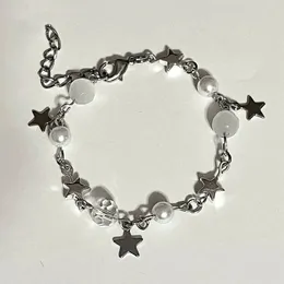 Zestaw bransoletki Grunge Pearl Jewelry Gwiazdy Bransoletka z koraliki Nana Anime Inspirowane bransoletki dla kobiet Bransoletka Charm Y2K