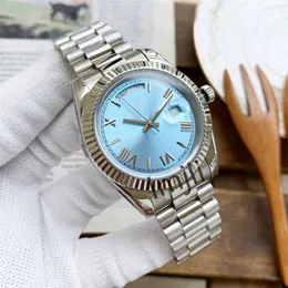 男性向けの贅沢な時計高品質のクラシックな腕時計折りたたみクラスプステンレス鋼ストラップビンテージウォッチ40mm時計の精度と耐久性のための40mm時計