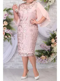 Plus size Dresses Fall Women's Plus Size Party Dress Elegant Floral Embroidery Prom Dress for Wedding Guest Slim Bodycon Pencil Dresses 230511