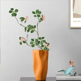 Kwiaty dekoracyjne elegancka sztuczna roślina lotos liść kwiat żywy fałszywy zielony bukiet liście zapasy gospodarstwa domowego