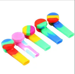 Pipe da fumo Tubo in silicone colorato da 86 mm, ecologico, incolore e inodore, portatile