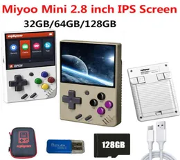 Miyoo Mini IPS Retro Video Gaming Console Giocatori di giochi portatili per FC GBA Vibration Motor 32G64G128G Memory RAM128MB Game H22045782884