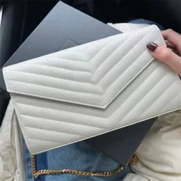 Zil çantası Tasarımcı kadın moda Çanta Halkalı Çapraz Vücut rahat zincir çanta Tek omuz siyah zarf purs