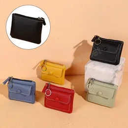 PU Leather Women ID Credit Bank Card Holder Zipper Slim Wallet Fashion Small Coin Purse Money Clip Case Card holder Cover