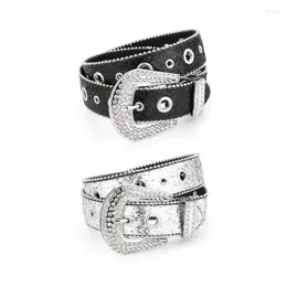 Cinture Shinning Buckle Vita per jeans Cintura regolabile Cowboy Cowgirl Adolescenti Gonna femminile Cinturino DropShip