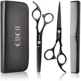 Hair Cutting Scissors Shears Thinning Set, CIICII 8 Pcs Professional Hairdressing Scissors Set