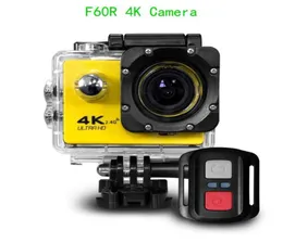 Selling Action camera F60R 4K 30fps 1080p 60fps WiFi 20quot 170D Helmet Cam waterproof Sports camera Remote control 7 colors7817965