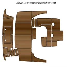 2003-2005 Sea Ray Sundancer 420 Swim Platform Padm Pad Boat Eva Teak Floor