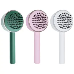 Hair Brushes One-Key Quick Self Cleaning Hair Brush Women Massage Air Bag Anti-static Comb Hairbrush Air Cushion Massage Comb Styling Tools 230510