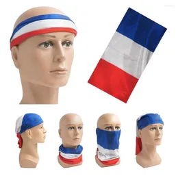 Lenços de bandeira francesa buff bandana masculino homem bandeira para a frente para o rosto de escudo magia lenço mágico verão sun máscara protetora peco garra fr2
