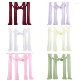 Party Decoration 2pc Curtains For The Room Chiffon Fabric Draping Curtain Wedding Supplies Ceremony Reception Decor Cortinas