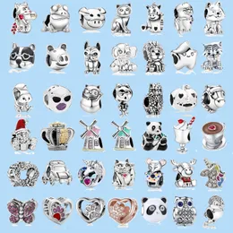 925 Sterling Silber Charms für Pandora-Schmuckperlen. Farbe: Firecracker Bull Ox Dog Beads
