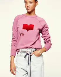 Mode trend im designer klädningar nya franska långärmad gradientbump färg flocking tryckt tröja lös topp crewneck hoodie